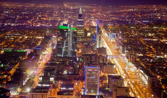 In this March 9, 2018, file photo, an aerial view of Riyadh city is seen from Kingdom tower, a 99-story skyscraper, in Riyadh, Saudi Arabia. (AP)