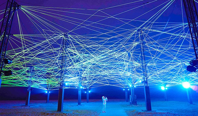 As part of light festival, there will be 10 installations at the King Abdul Aziz Historical Center in Riyadh. (Photo/Supplied)