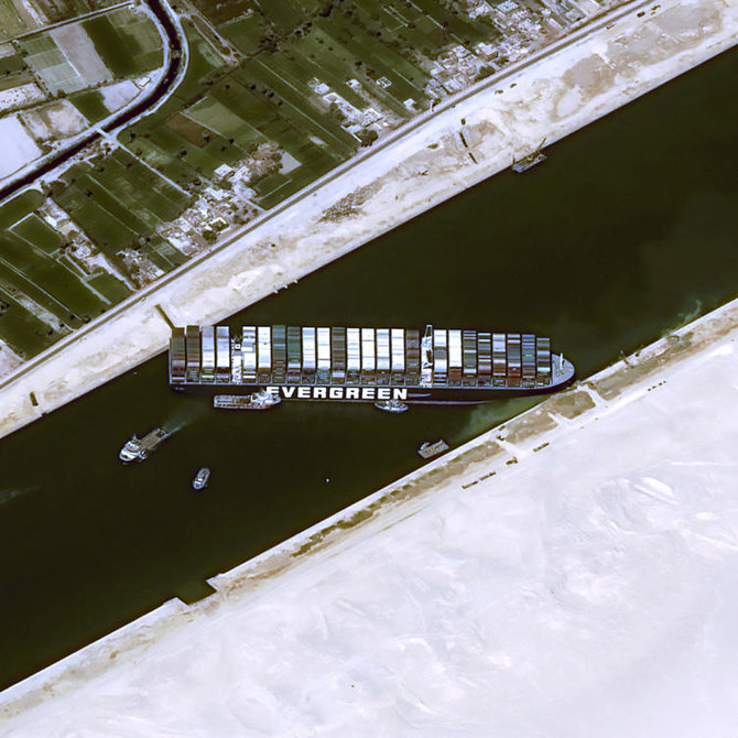An Egyptian canal authority official called Ever Given’s refloating a ‘very sensitive and complicated’ operation which needs to ‘be handled very carefully.’ (AFP)