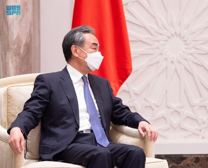 China’s Foreign Minister Wang Yi in Neom. (SPA)