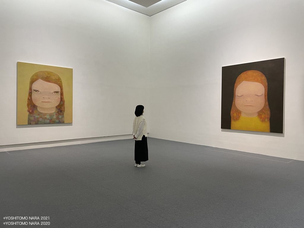 The exhibition titled,”Mind-Eyes of Nara: The Gaze in Facial-Expressionism” will be open to the public  until June 20 and features work that hone in on the eyes of the subject—conveying depth of emotion. (Kuandu Museum of Fine Arts) 