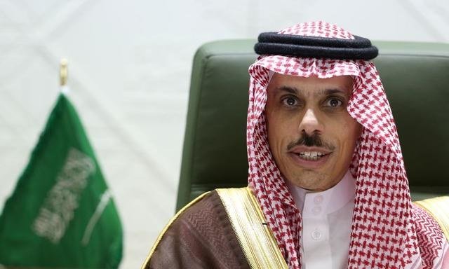 Saudi Arabia’s Foreign Minister Prince Faisal bin Farhan, Riyadh, Saudi Arabia, March 22, 2021. (Reuters)