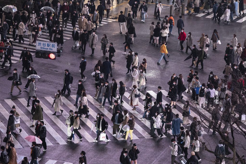 A total of 355 new coronavirus cases were confirmed in Tokyo on April. 4, 2021. (AFP)