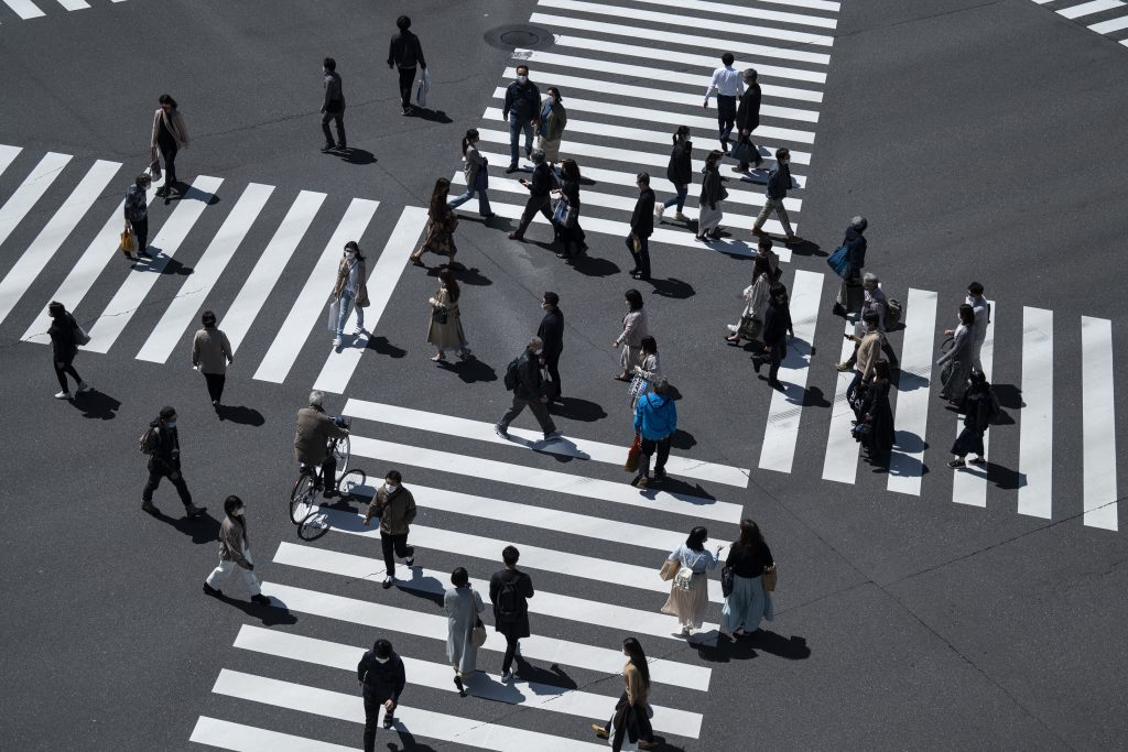 The Tokyo metropolitan government confirmed 570 new coronavirus cases on April. 10, 2021. (AFP)