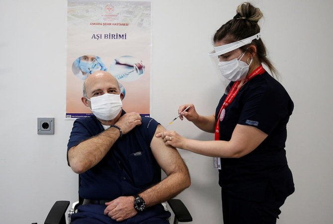 A total of 2.8 million doses of the Pfizer vaccine have arrived in Turkey. (Reuters)