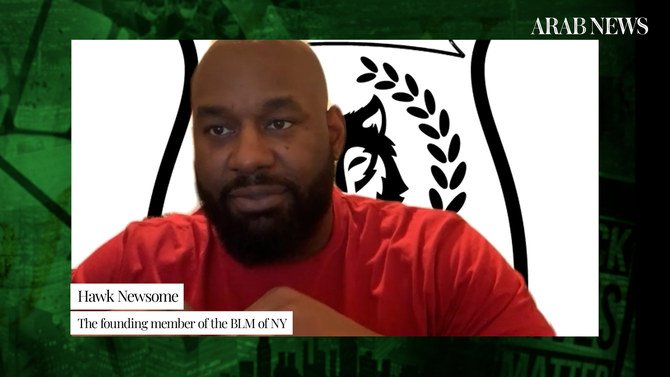 Hawk Newsome, a founding member of Black Lives Matter (BLM) Greater New York. (Screenshot)