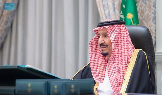 Saudi Arabia’s Council of Ministers held its weekly meeting chaired by King Salman virtually from NEOM. (SPA)