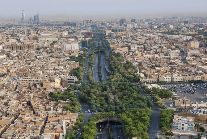 Unveiled by Crown Prince Mohammed bin Salman on April 3, the Saudi Green and Middle East Green initiatives are designed to reduce carbon emissions in the region by 60 percent. (Supplied/Green Riyadh Project)