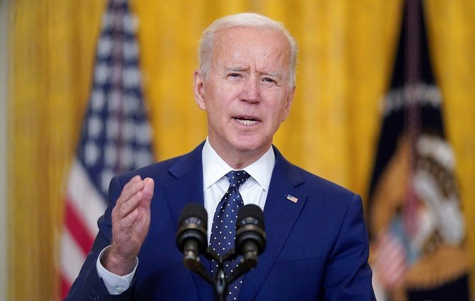 US President Joe Biden said he is pleased Tehran is still in indirect talks with Washington about both countries resuming compliance with the 2015 Iranian nuclear deal. (AP)