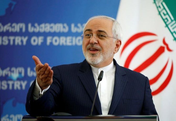 Iranian Foreign Minister Mohammad Javad Zarif speaks to the media in Tbilisi, Georgia, April 18, 2017. (Reuters)