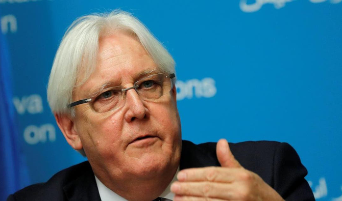 Martin Griffiths, UN’s special envoy for Yemen. (Reuters/File)