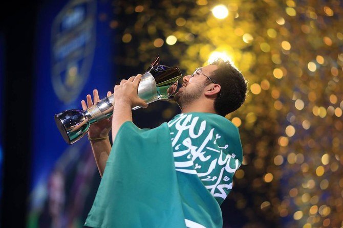 Mosaad Al-Dossary won the computer-console version of the real FIFA football tournament in 2018. (Courtesy: FIFA eWorld Cup)