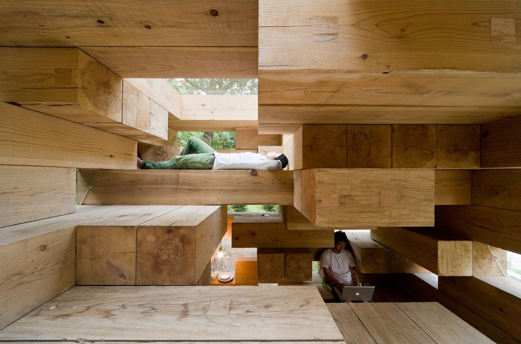 Final Wooden House in Kumamoto, Japan by Sou Fujimoto Architects. (Image Credit: Iwan Baan)