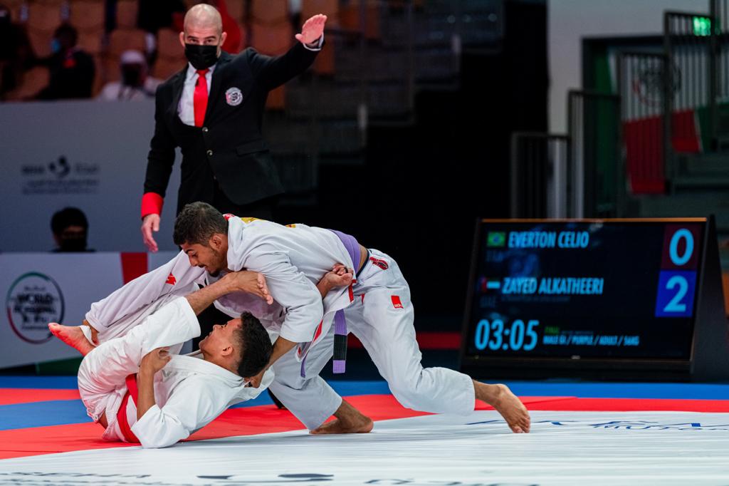 The UAE’s athletes stood tall among the global elite in a day of fierce first day of competition for professional jiu-jitsu stars. The UAE secured 22 colored medals, to top the country's ranking with 18,320 points, ahead of Brazil, with 9,560 points, and Russia third with 2560 points. (Supplied)