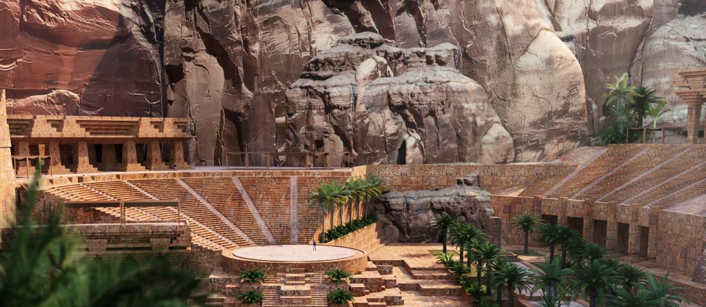 The Nabataean District encompasses three cultural anchors, one of which is the Nabataean Theatre, which will display exceptional performances in the open air.