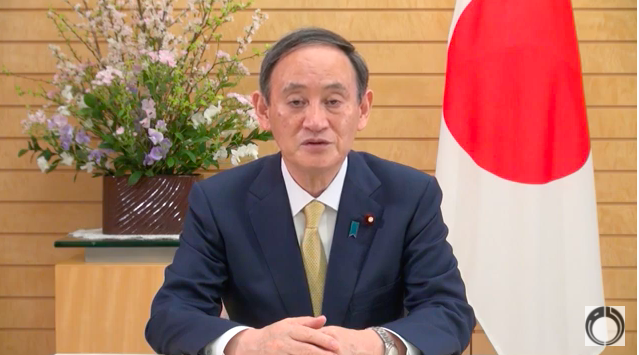 Japan's Prime Minister Yoshihide Suga sent a congratulatory video message to Jordan, joining the country's celebrations of 100 years since founding. (MOFA)