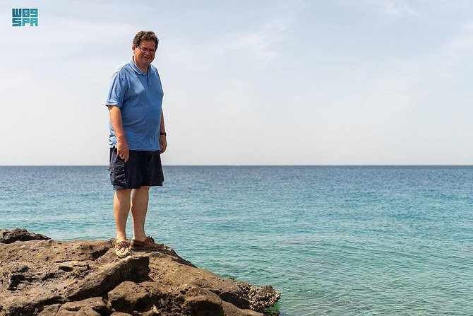 UK ambassador to Saudi Arabia Neil Crompton was visiting Umluj in the Tabuk region of northwestern Saudi Arabia. (SPA)