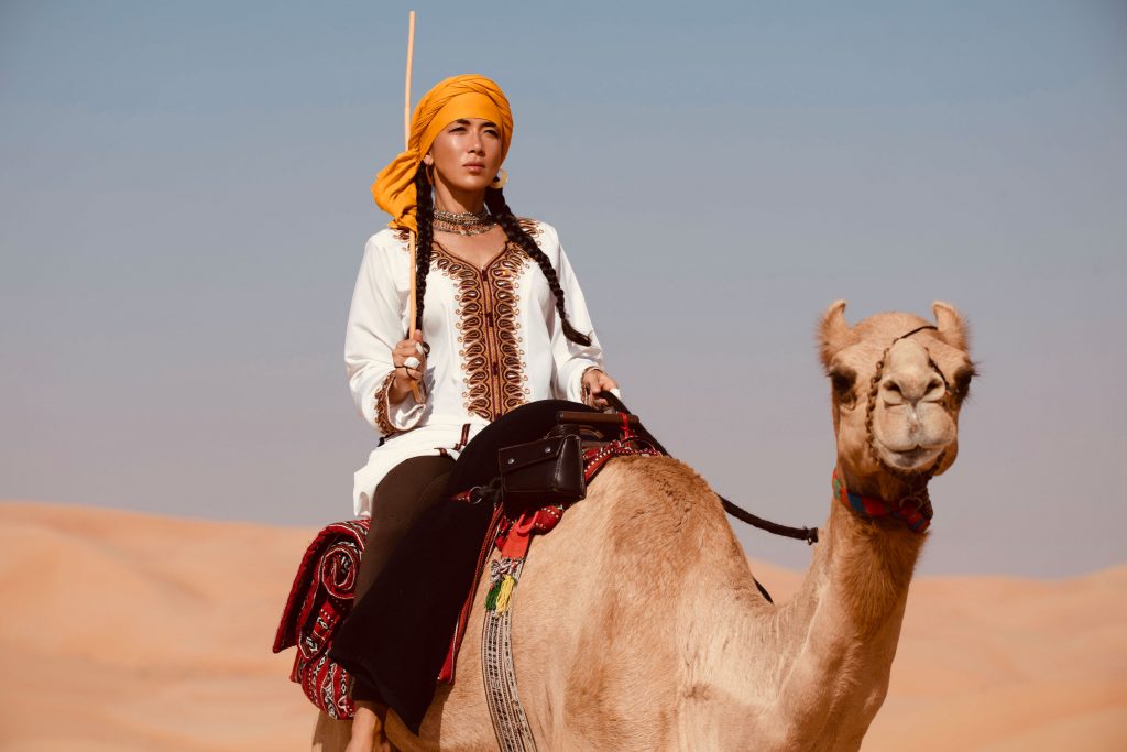 Striving to live a more nomadic lifestyle, Aiko began traveling the ancient path of the Silk Road in 2015, this paved the way for her future journey through the Empty Quarter in Saudi Arabia—a monumental turning point in her life. (Supplied)