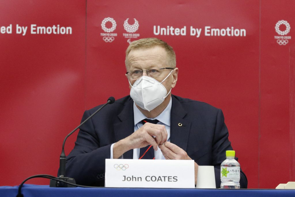 Coates said what the IOC and local organizers have been trying to persuade the Japanese public about for months: The postponed Olympics with 11,000 athletes from 200 nations and territories will open on July 23 and will be “safe and secure.” (AFP)
