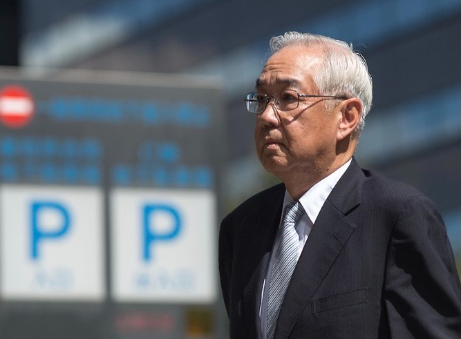 Former TEPCO director Sakae Muto appeared in Tokyo District Court on Friday. (Photo by ANJ Pierre Boutier).