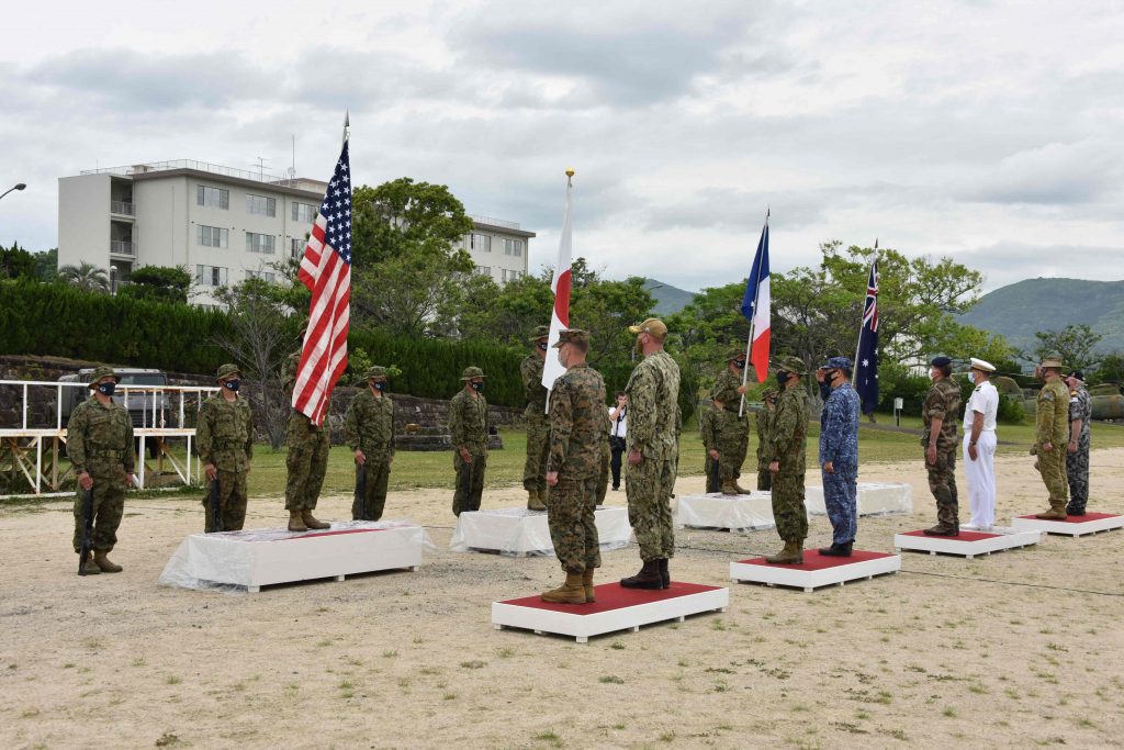 It is the first time for the French army to take part in a joint drill in Japan. (AFP)