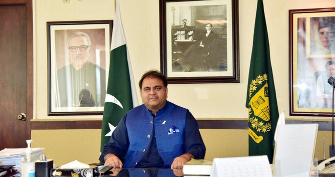 Fawad Chaudhry is federal minister of information and broadcasting