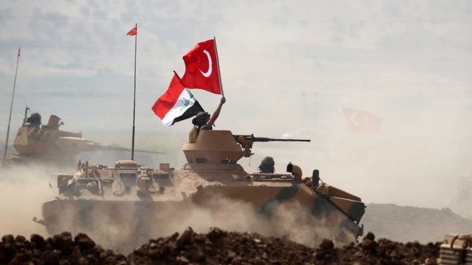 Turkish and Iraqi troops during a joint military exercise near the Turkish-Iraqi border in Silopi, Turkey, Sept. 26, 2017. (Reuters)