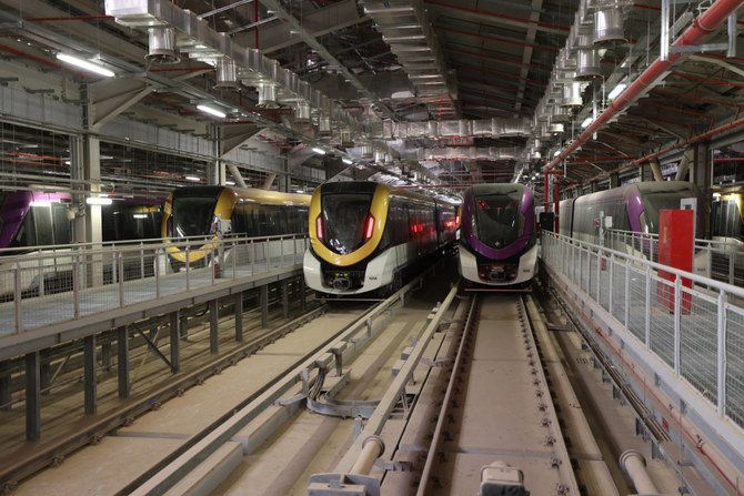 Metro lines in Riyadh are also being modernized as part of Vision 2030. (AFP)