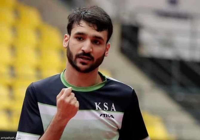Ali Al-Khadrawi is confirmed to take part of in the Tokyo Olympics this summer. (Saudi Table Tennis Federation)