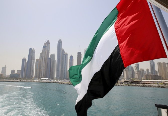 UAE flag flies over a boat at Dubai Marina, Dubai, United Arab Emirates May 22, 2015. (Reuters)