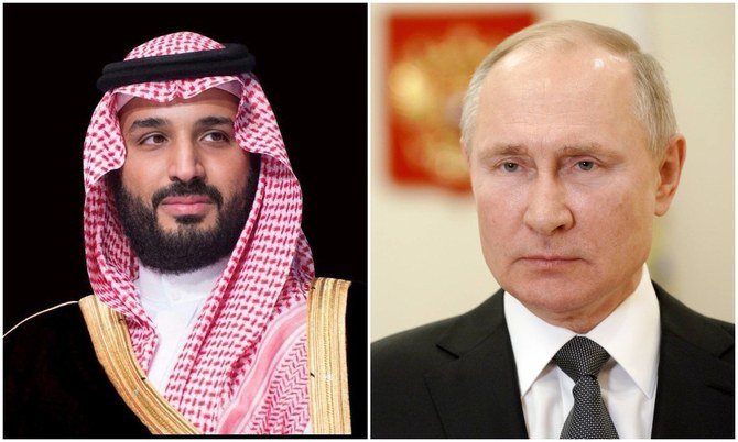 Russia supports the stance of Saudi Arabia’s Crown Prince Mohammed bin Salman on international relations, Kremlin spokesman Dmitry Peskov said Friday. (SPA/Reuters/File Photos)