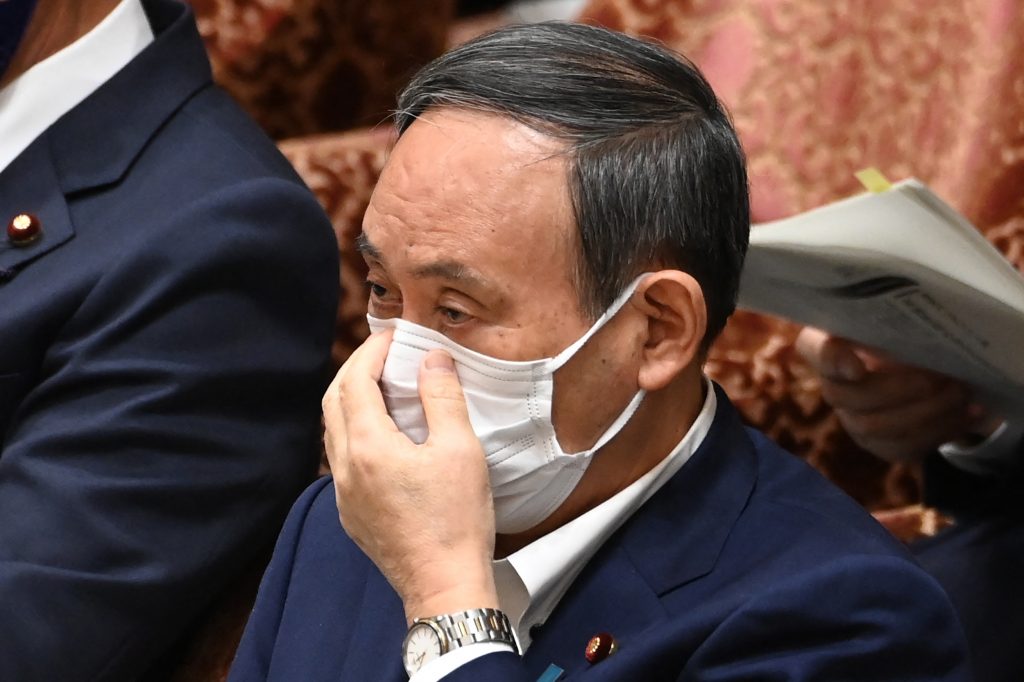 Japan's Prime Minister Yoshihide Suga's dwindling support rate has dropped even further, falling to 31%, while his disapproval ratings shot up by eight points to 59%. 