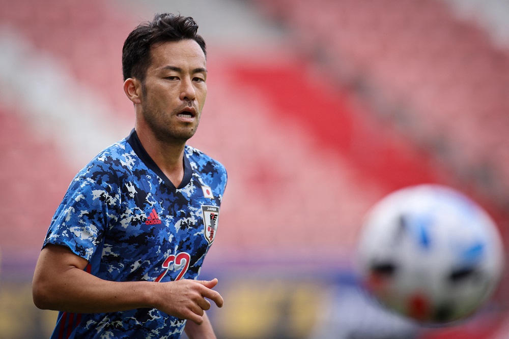 Japan’s defensive veteran Maya Yoshida is one of the top nominees for the AFC International Player of the Week award. (AFP/file)