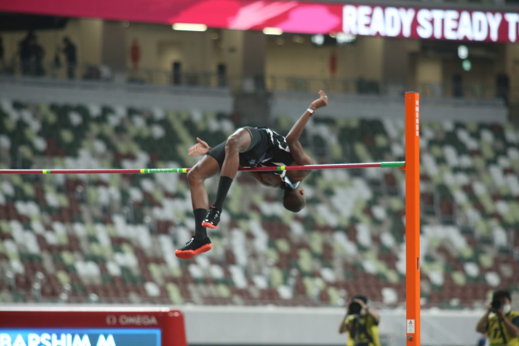 World champion Mutaz Essa failed to beat his personal best high jump of 2 meters and 33 centimeter. (ANJ Photo by Pierre Boutier)