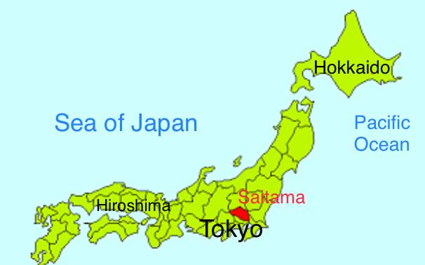 Map of Saitama (supplied)