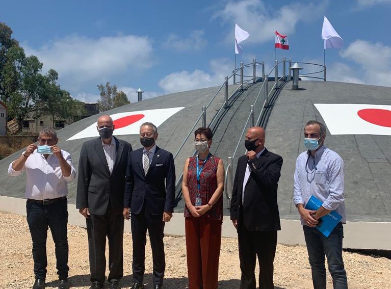 Ambassador Okubo shared a celebratory tweet, expressing his support for the water reservoir that was built for Lebanese citizens as well as Syrian and Palestinian refugees in South Beirut. (Twitter/@TakeshiOkubo3)