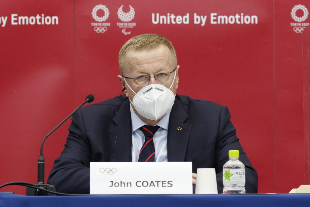 Senior Olympic official John Coates says a decision on whether spectators will be allowed at the Tokyo Games will be made at the end of June. (AFP)