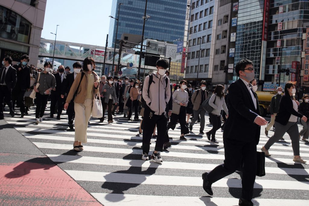 Japan confirmed 1,387 new cases of coronavirus on June. 13. 2021. (AFP)