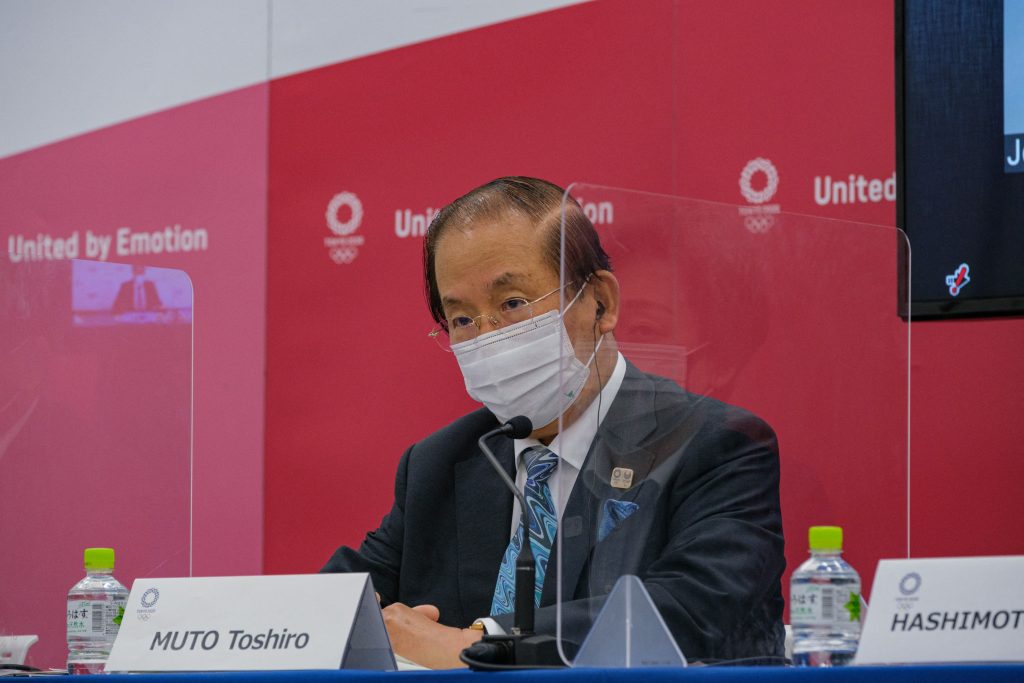 Tokyo 2020 CEO Toshiro Muto attends a Tokyo 2020 IOC Coordination Commission press conference in Tokyo, May. 21, 2021. (AFP)