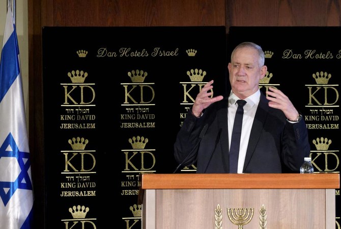 Israeli Defense Minister Benny Gantz was heading to the US for a one-day visit on Thursday. (File/AFP)