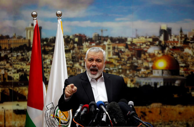 File photo shows Hamas chief Ismail Haniyeh. (Reuters)