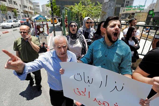 In early May, gunmen fired bullets, stun grenades and tear gas at Nizar Banat’s home near the West Bank city of Hebron. (Reuters)