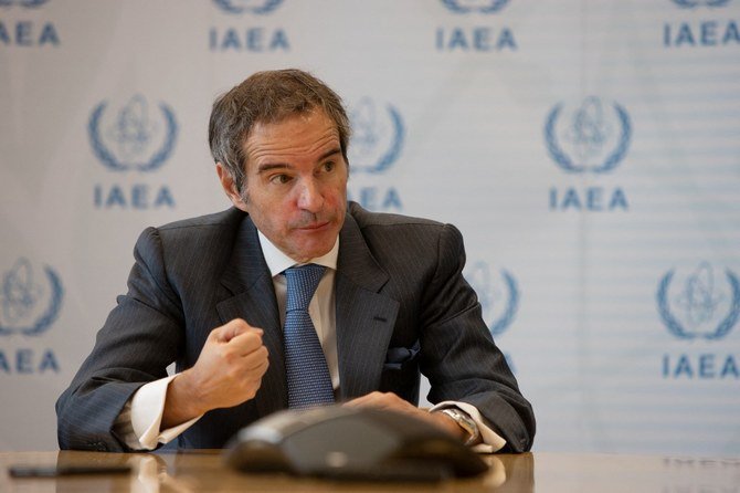 The IAEA said its director Rafael Grossi had written to Iranian authorities about the matter but that Iran has not replied. (File/AFP)