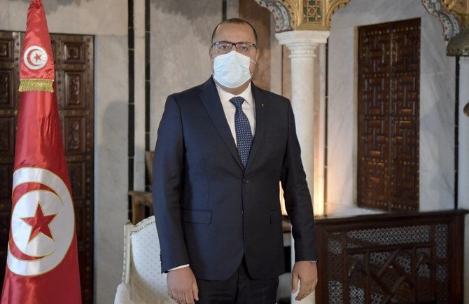 Tunisia's Prime Minister Hichem Mechichi has been infected with the coronavirus. (File/AFP)