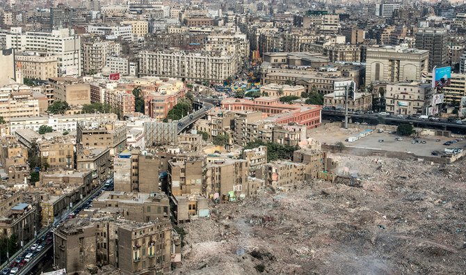 The flotation of the pound had caused an increase in cost to 32 billion Egyptian pounds, and the bill for eliminating slums and unsafe areas had eventually amounted to 40 billion Egyptian pounds. (AFP)