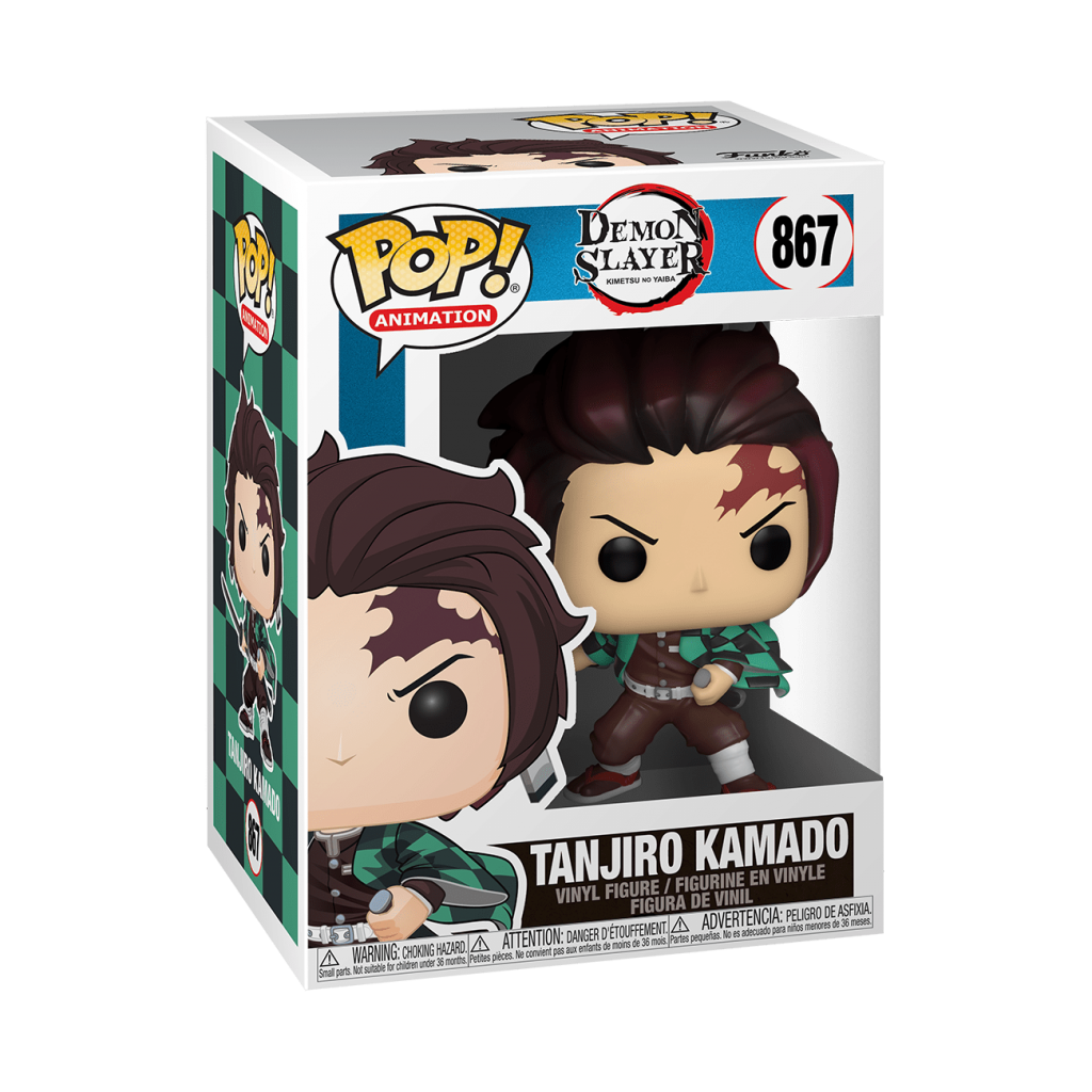Various collectibles from Funko Pop’s collection of Demon Slayer’s popular manga characters.