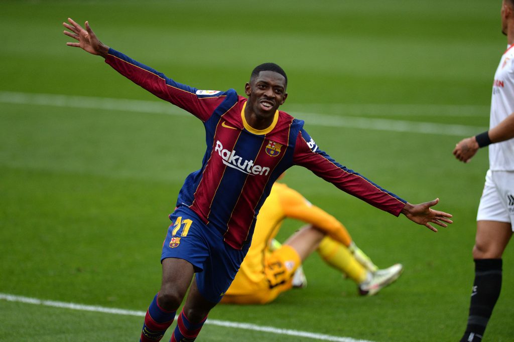 Barcelona's French forward Ousmane Dembele offered his 