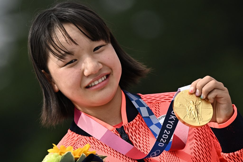 Skateboarder Momiji Nishiya. (AFP)