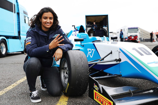 Reema Juffali finished fourth in her last race at Silverstone. (Douglas Motorsport)