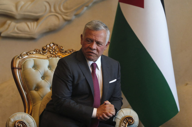 King Abdullah II of Jordan. (File/AFP)